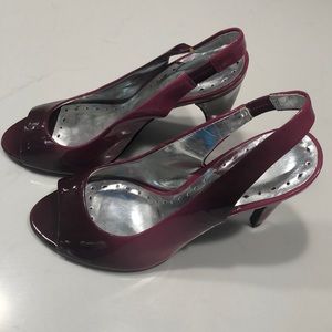 BCBG deep purple heels